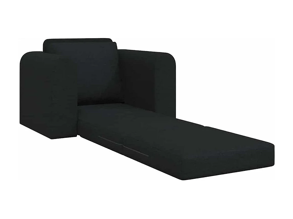 Sofá-Cama Preto 98 x 71 x 83 cm Veludo