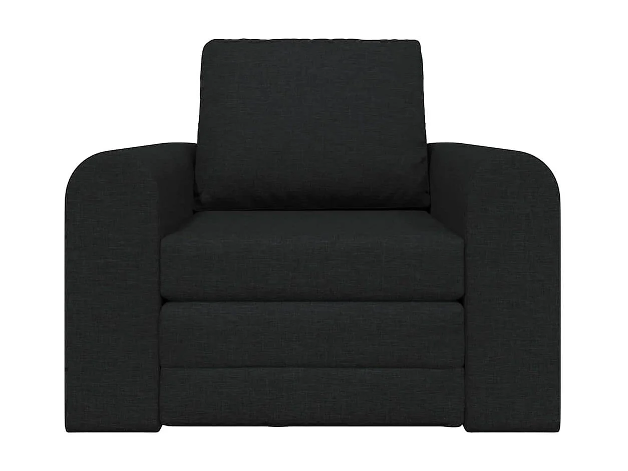 Sofá-Cama Preto 98 x 71 x 83 cm Veludo
