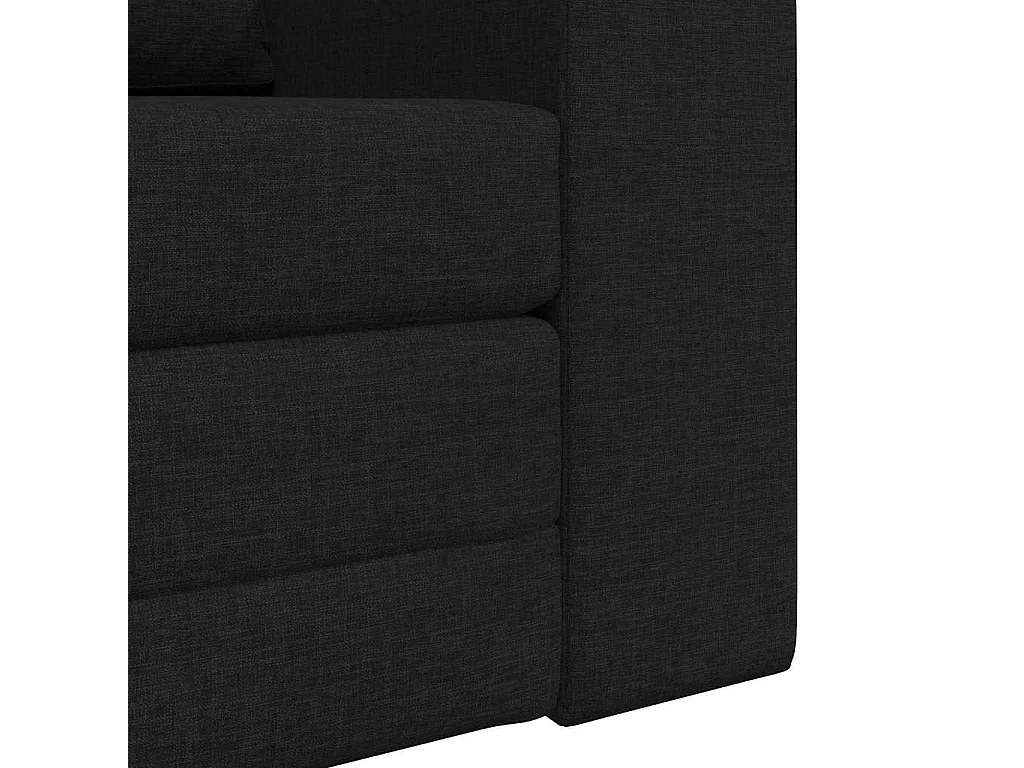 Canapé-Lit Noir 98 x 71 x 83 cm tissu