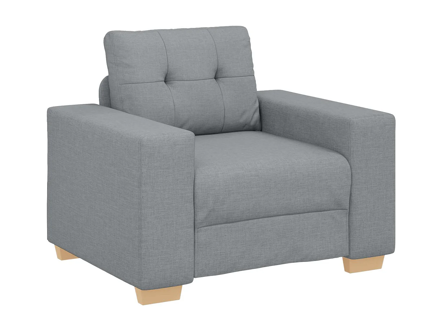 | Sofa Set | mit Kissen mit Kissen Grau Stoff