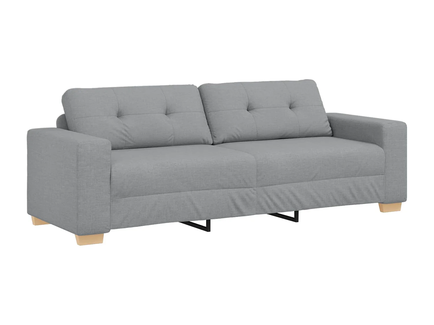 | Sofa Set | mit Kissen mit Kissen Grau Stoff