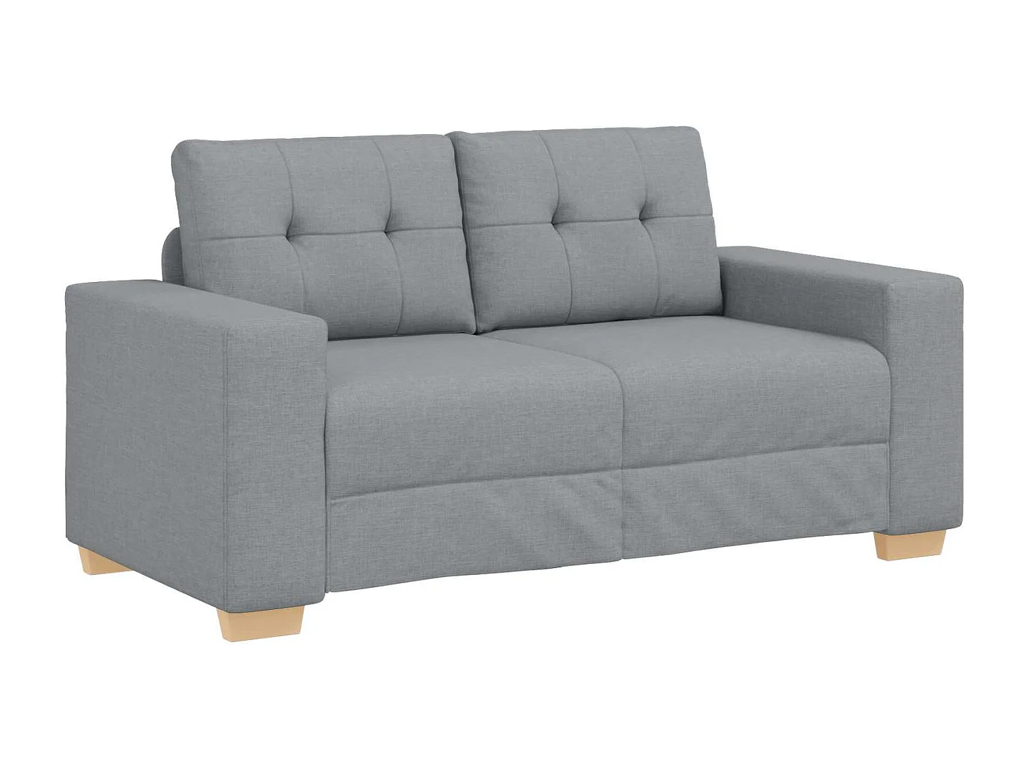 | Sofa Set | mit Kissen mit Kissen Grau Stoff