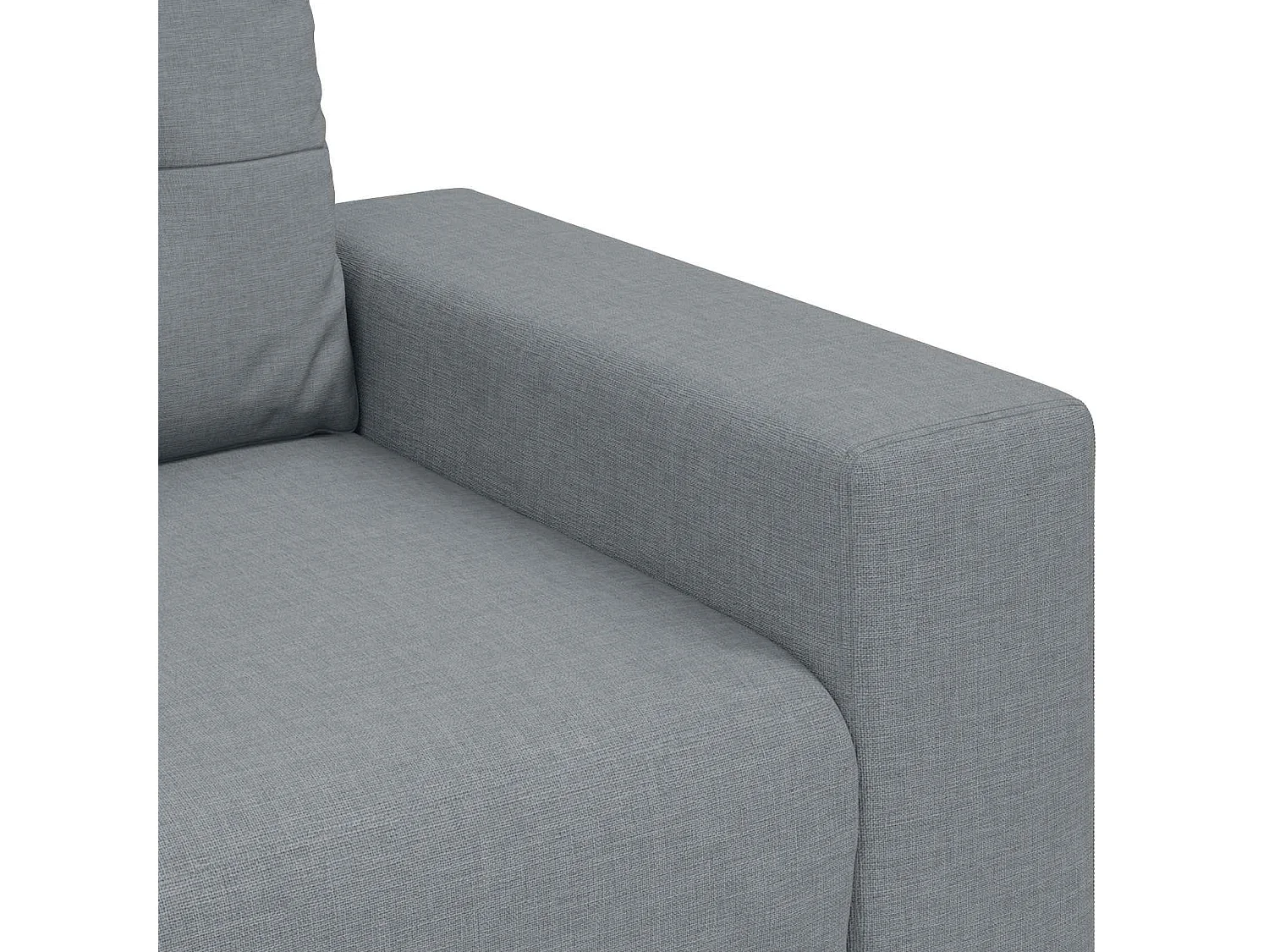 | Sofa Set | mit Kissen mit Kissen Grau Stoff