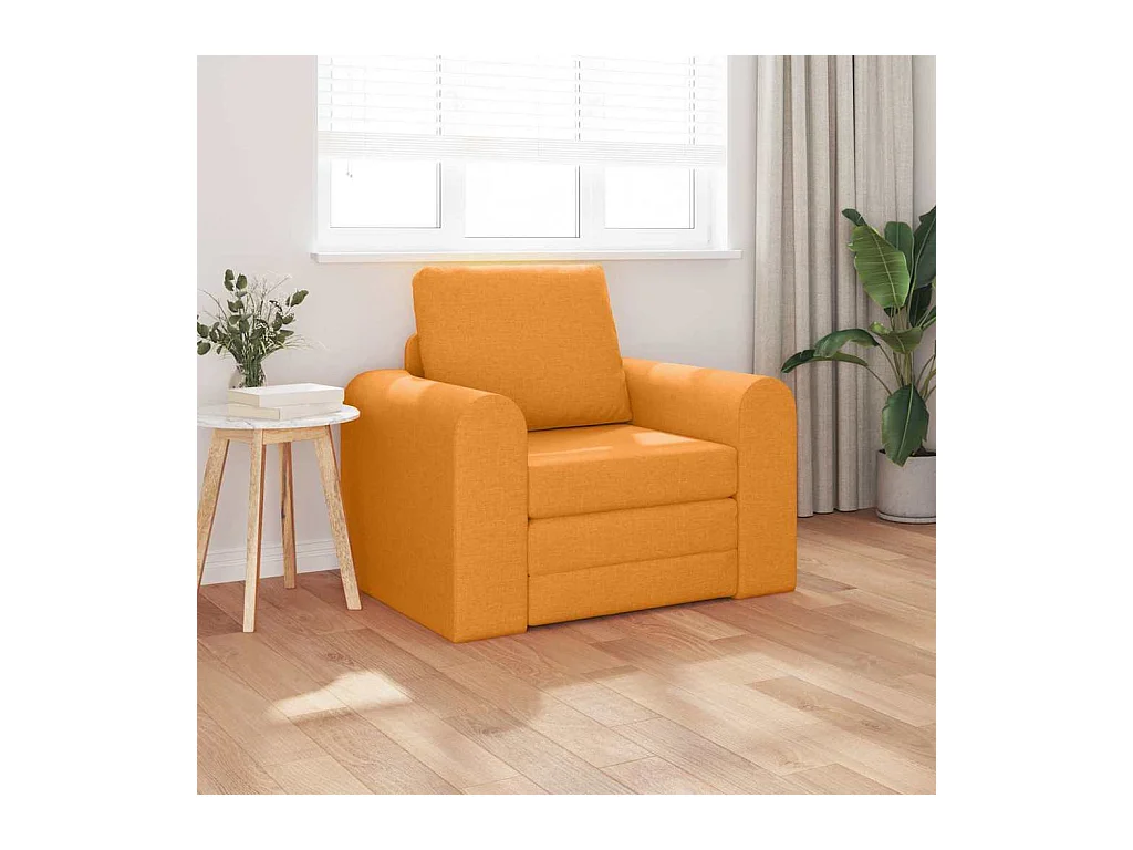 Canapé-Lit Jaune foncé 98 x 71 x 83 cm tissu