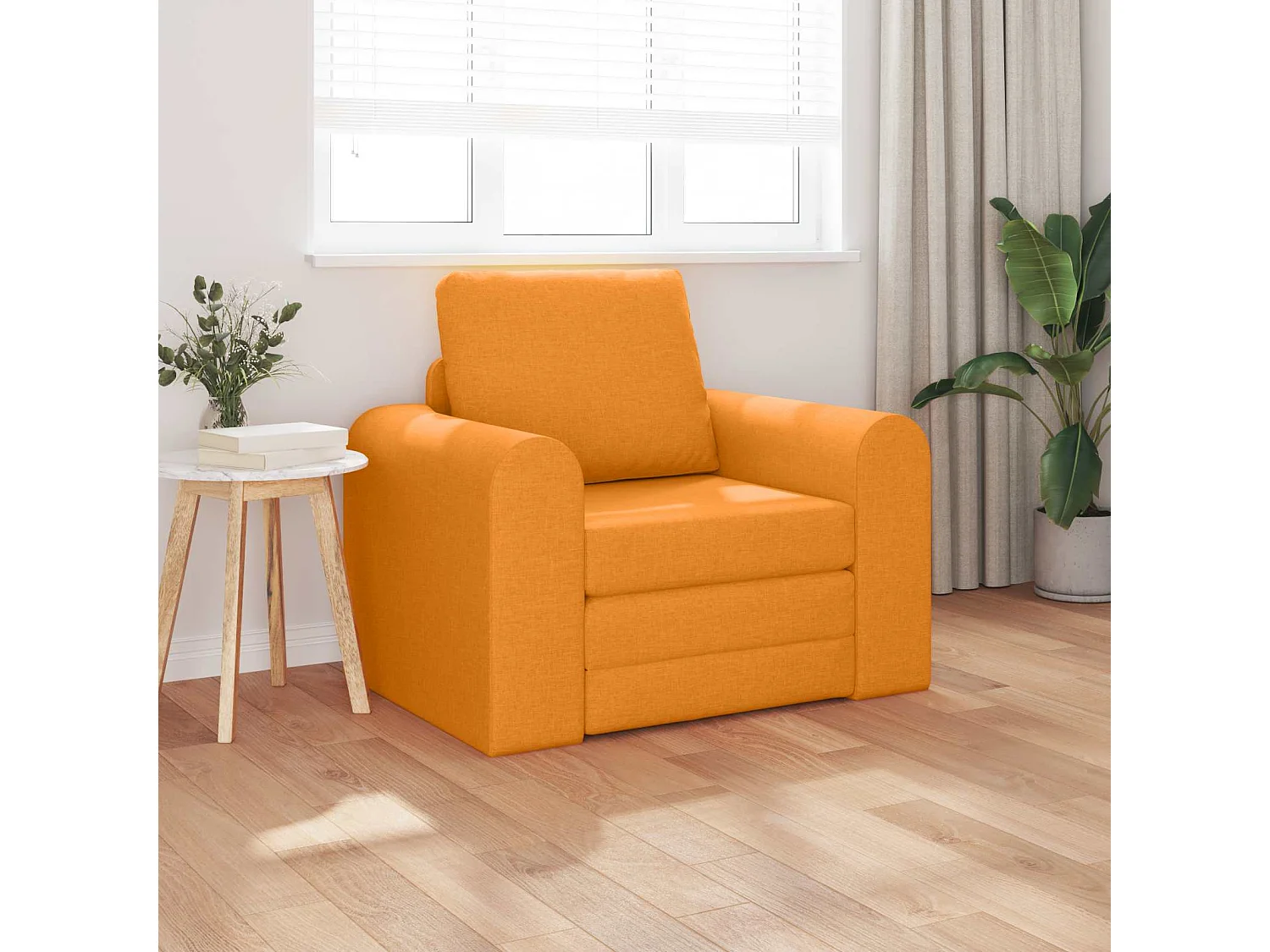 Slaapbank Donkergeel 98 x 71 x 83 cm Stof
