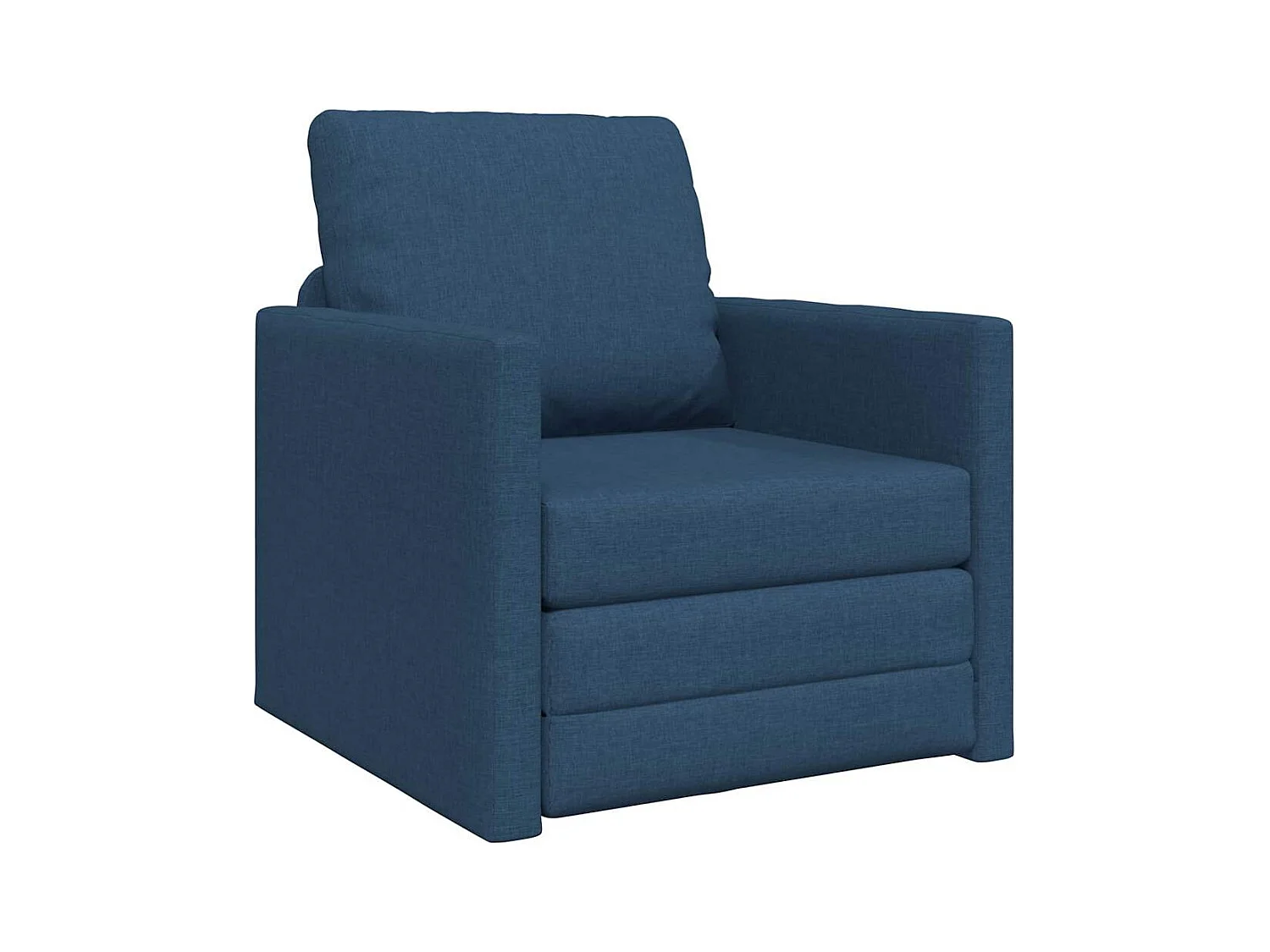 Canapé-lit avec coussin Bleu 74 x 77 x 81 cm tissu