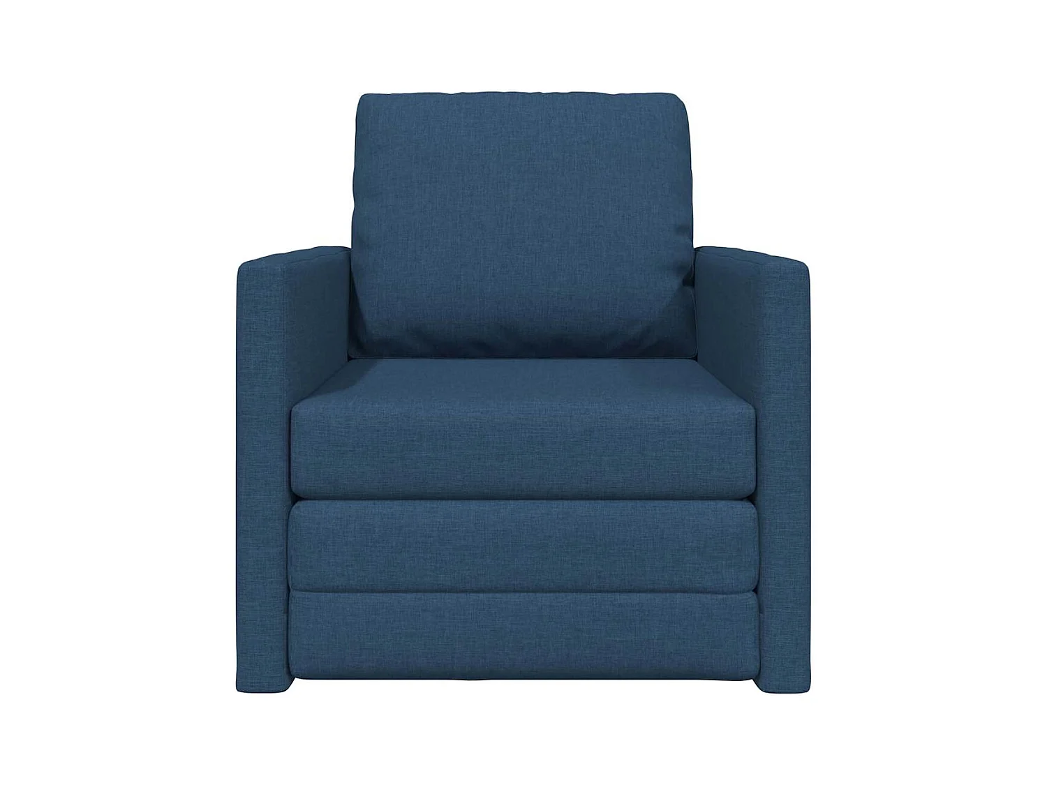 Canapé-lit avec coussin Bleu 74 x 77 x 81 cm tissu