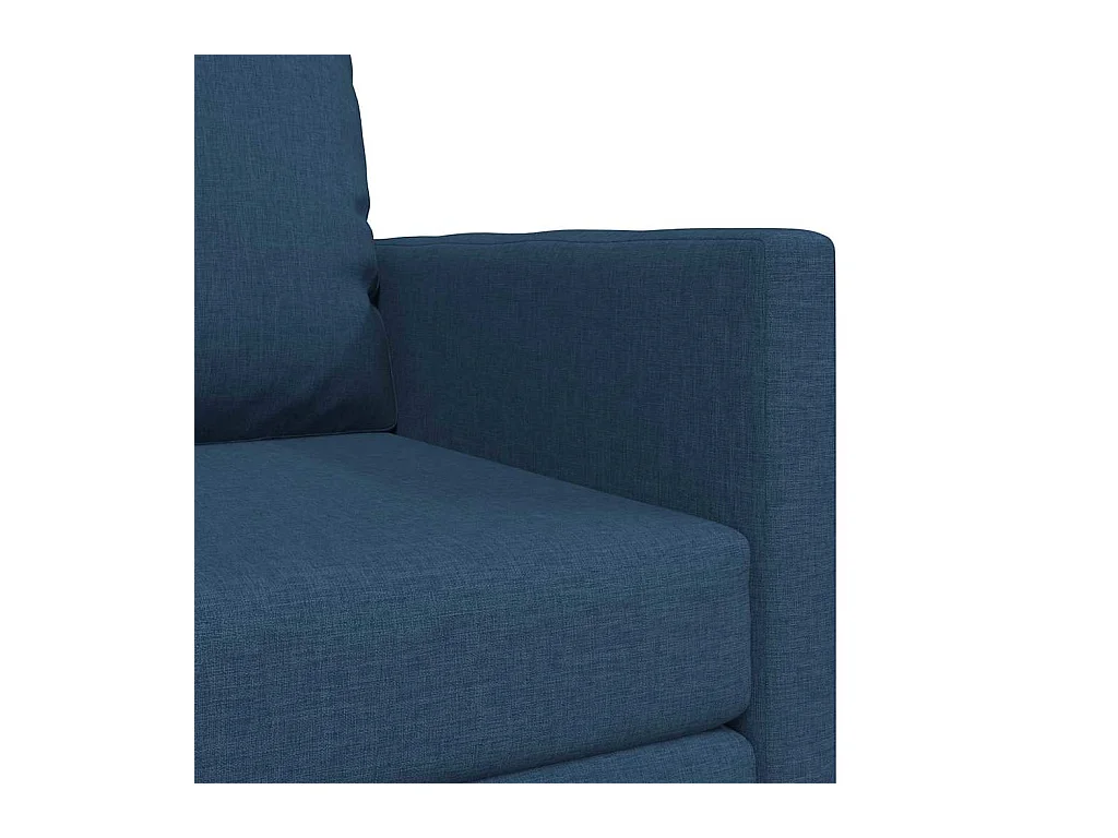 Canapé-lit avec coussin Bleu 74 x 77 x 81 cm tissu