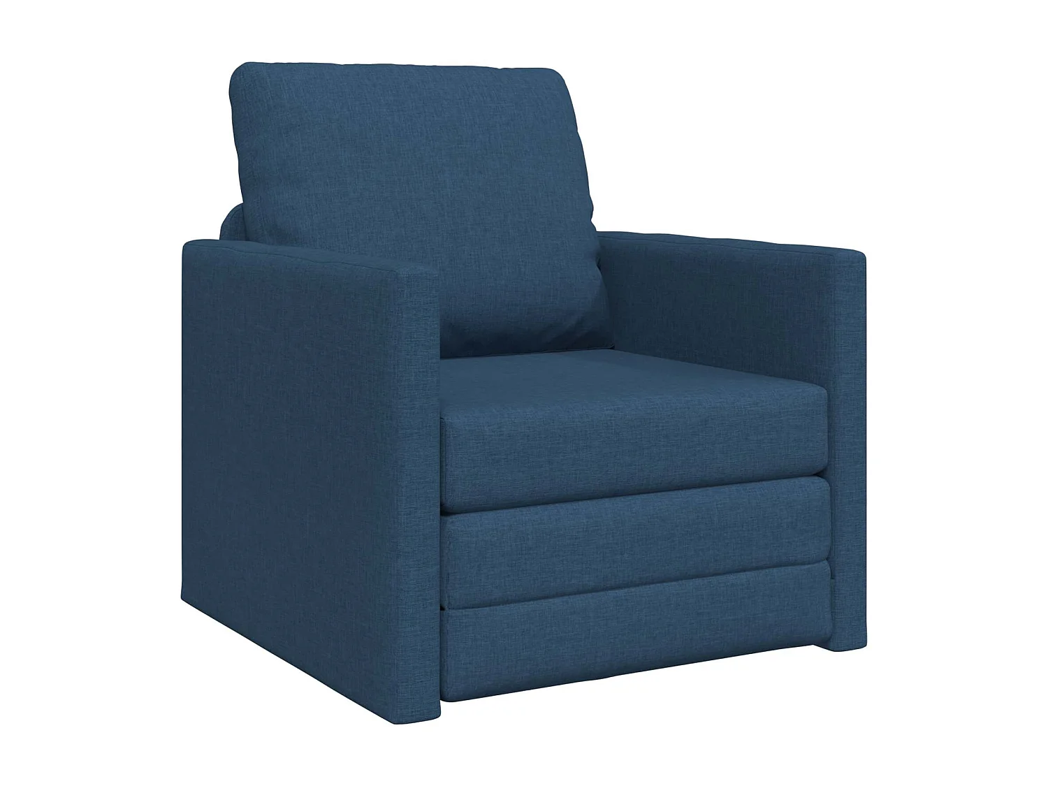 Canapé-Lit 60cm Bleu tissu