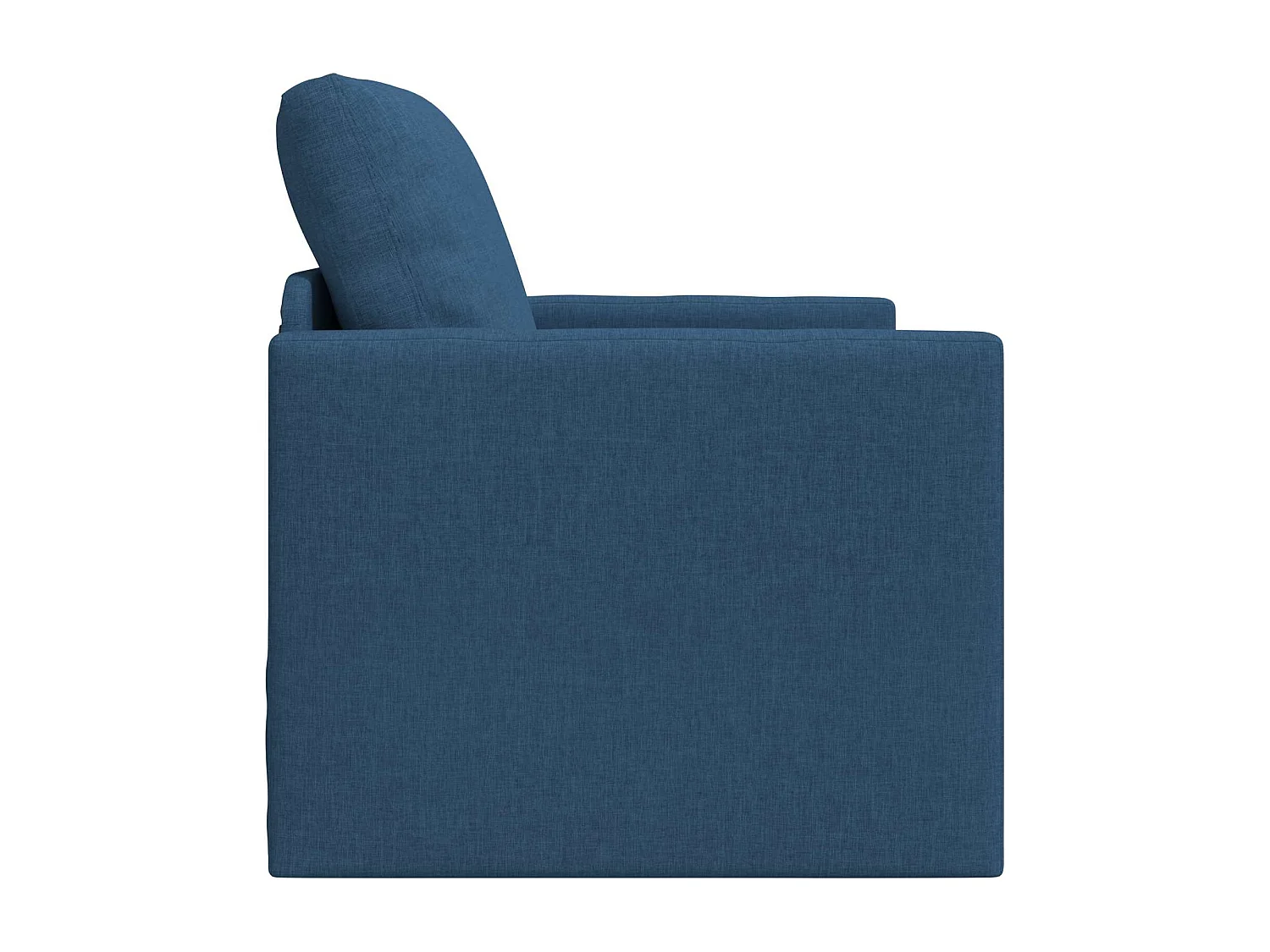 Canapé-Lit 60cm Bleu tissu