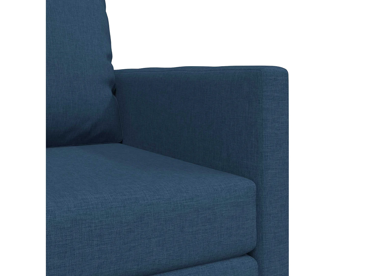 Canapé-Lit 60cm Bleu tissu