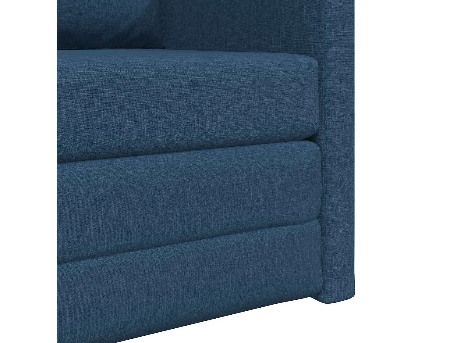 Canapé-Lit Bleu 74 x 77 x 81 cm tissu
