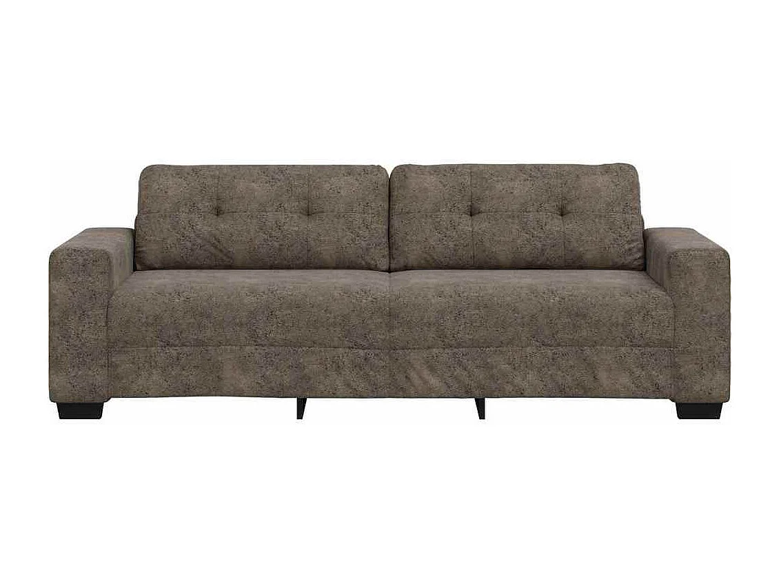 | Sofa | mit Kissen Dunkelgrau Kunstleder