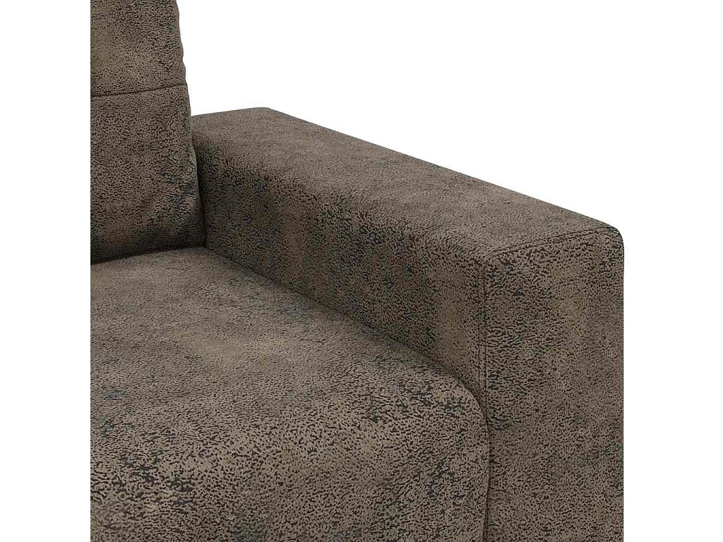 | Sofa | mit Kissen Dunkelgrau Kunstleder