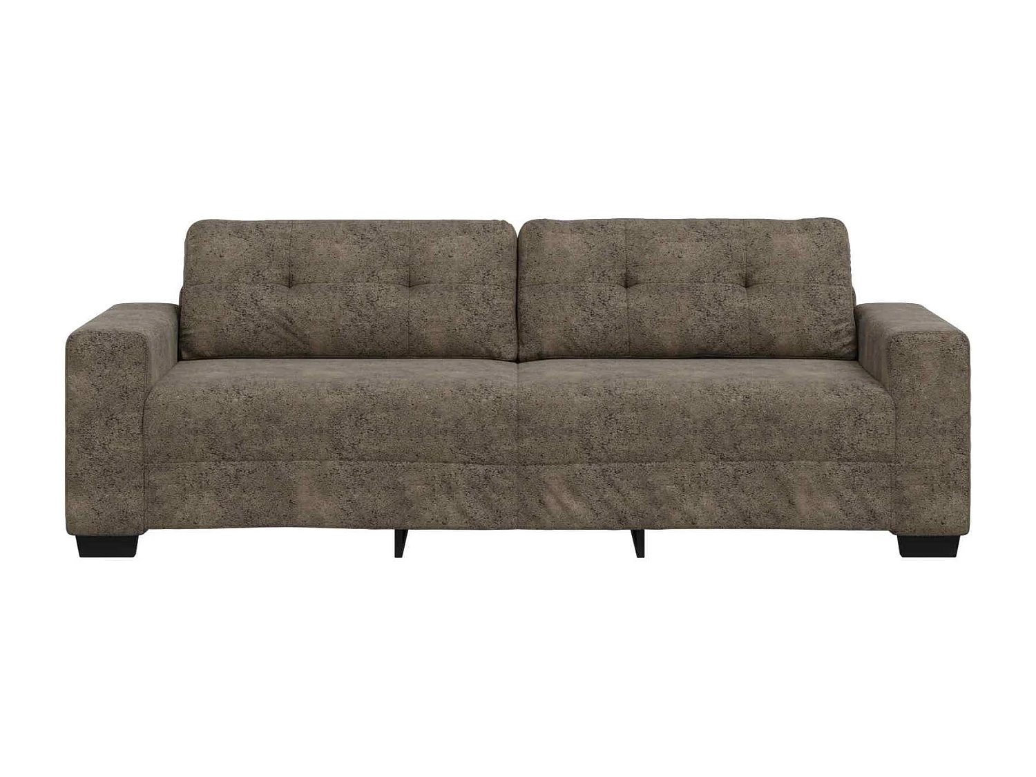 Canapé Gris foncé 221 x 80 x 80 cm tissu