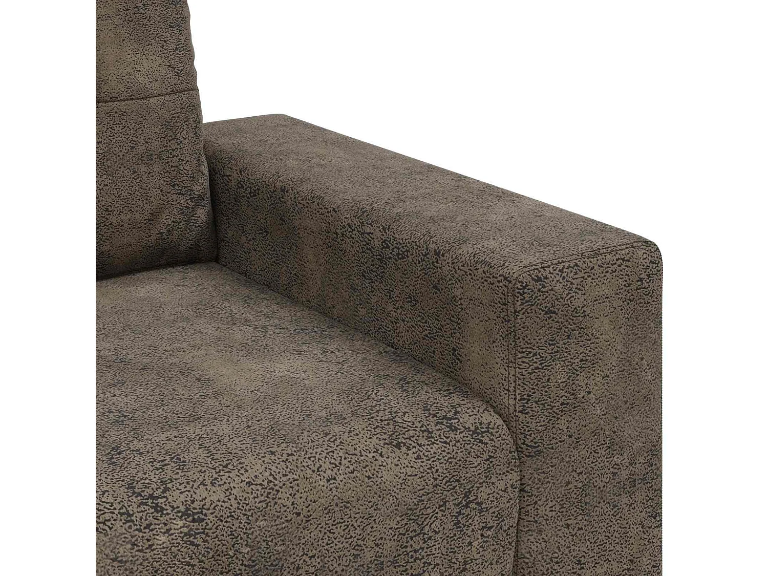 Canapé Gris foncé 221 x 80 x 80 cm tissu