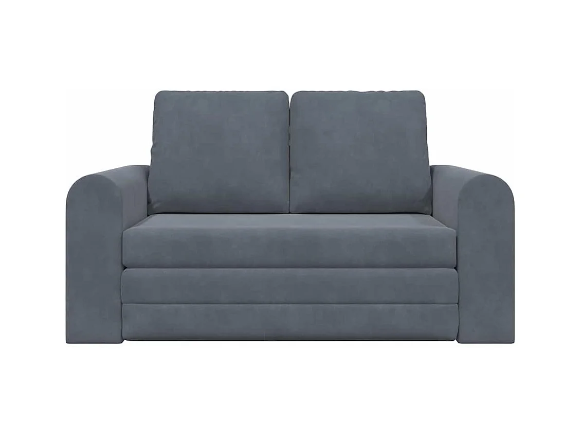 Canapé-Lit Gris foncé 148 x 71 x 83 cm Velours