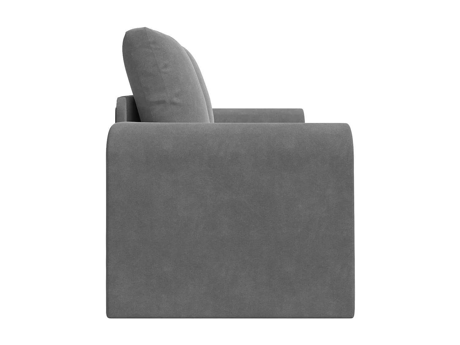 Canapé-Lit 60cm Gris foncé Velours