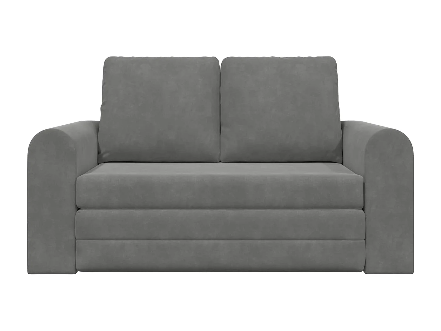 Canapé-Lit 60cm Gris foncé Velours