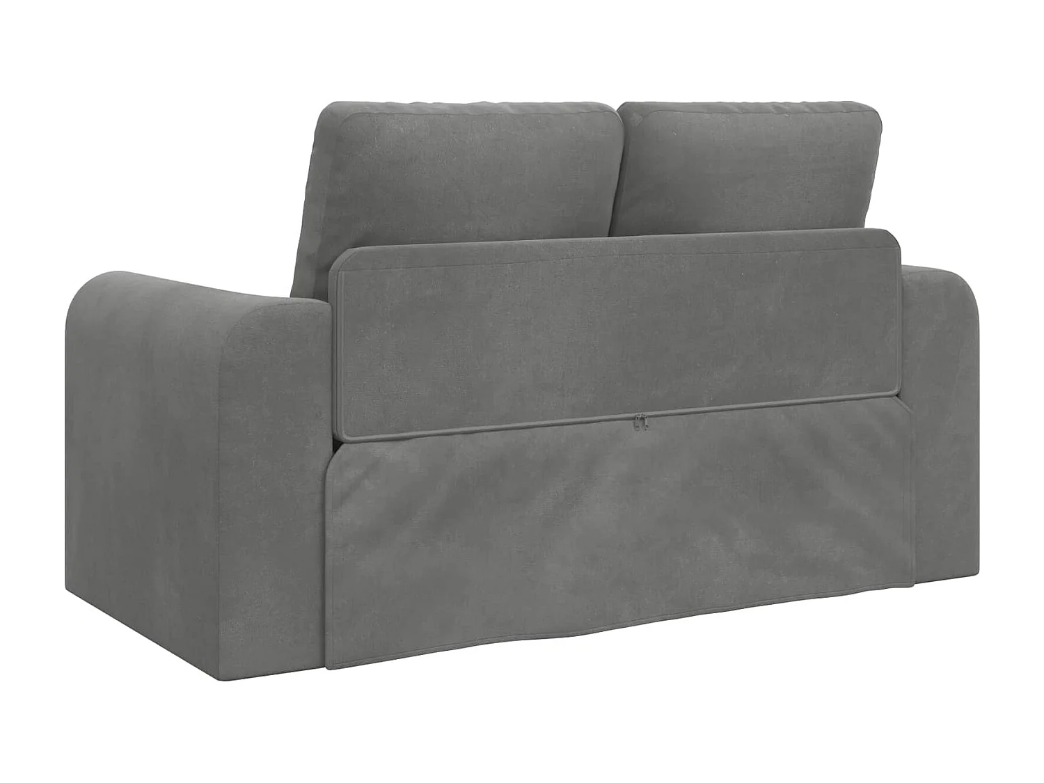 Canapé-Lit 60cm Gris foncé Velours