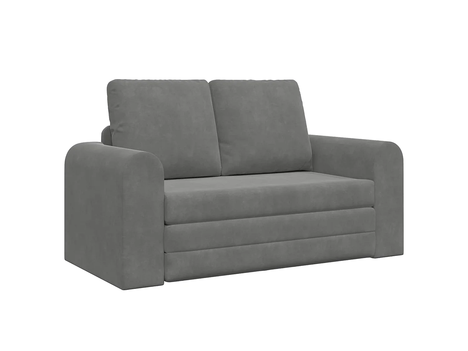 Canapé-Lit Gris foncé 148 x 71 x 83 cm Velours
