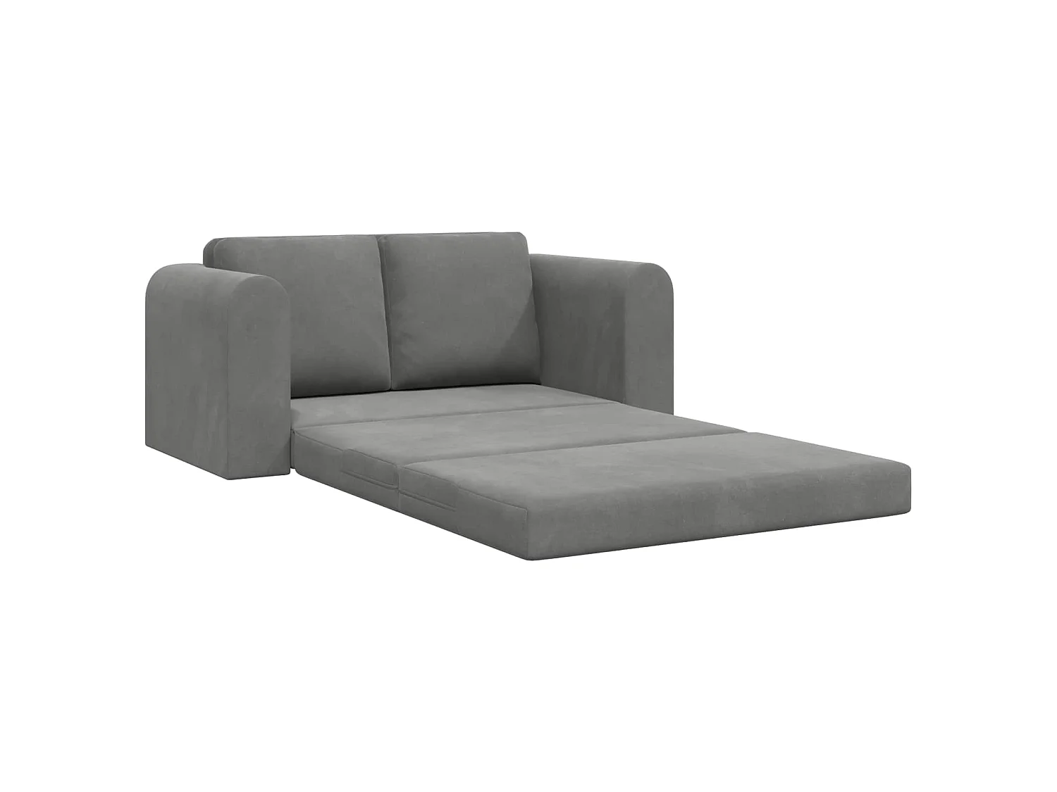 Canapé-Lit Gris foncé 148 x 71 x 83 cm Velours
