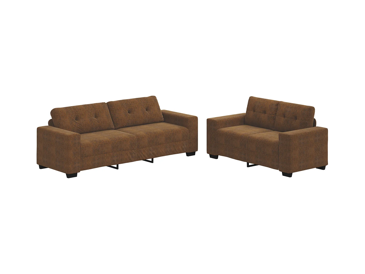 Canapé 2 pcs Marron 221 x 78 x 80 cm Faux cuir