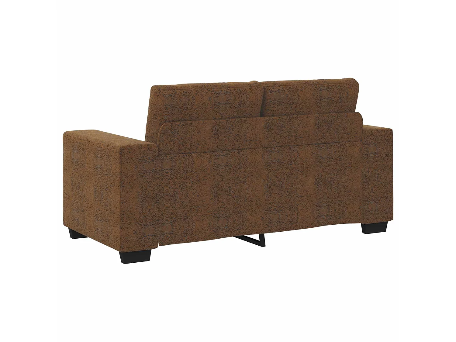 Canapé 2 pcs Marron 221 x 80 x 80 cm tissu