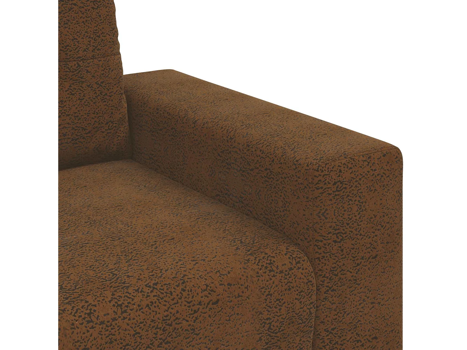 Canapé 2 pcs Marron 221 x 80 x 80 cm tissu