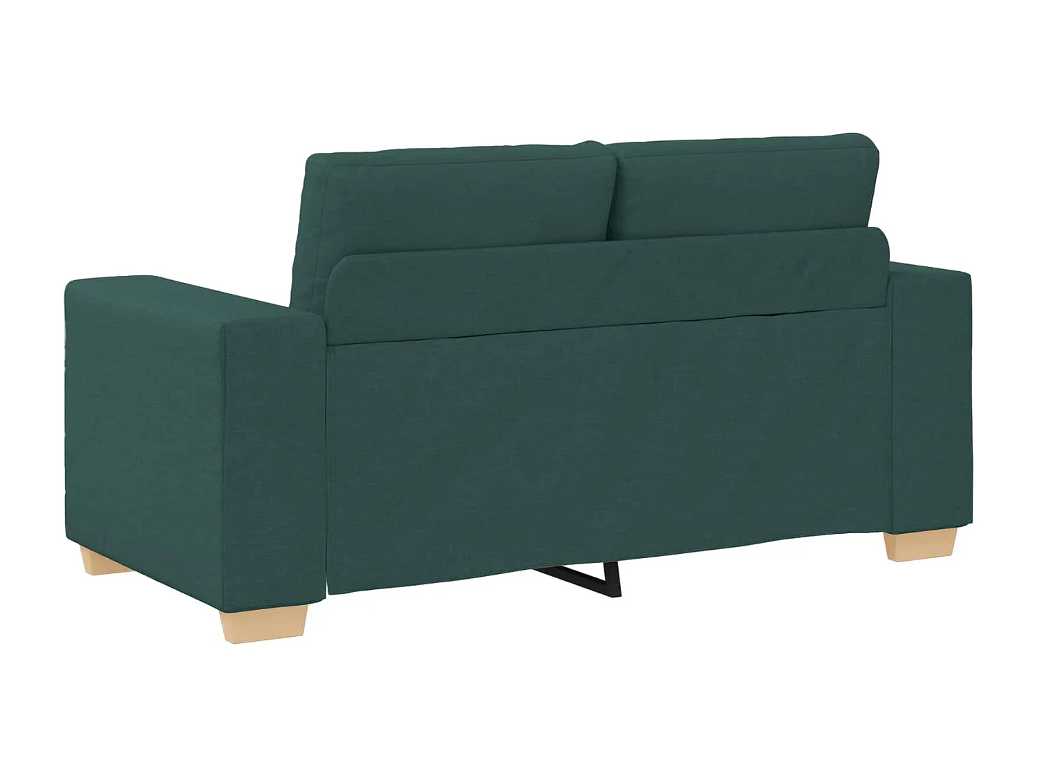 Canapé 2 pcs Vert Tissu en lin mélangé