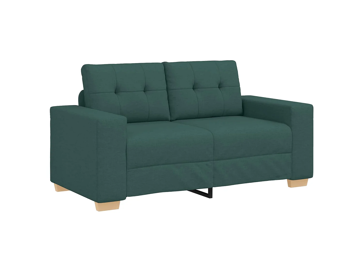 Canapé 2 pcs Vert 221 x 80 x 80 cm Tissu