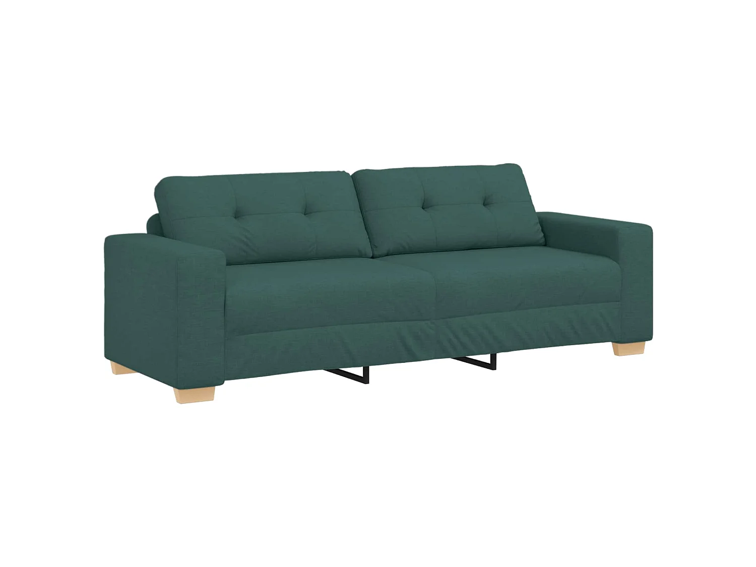 Canapé 2 pcs Vert 221 x 80 x 80 cm Tissu