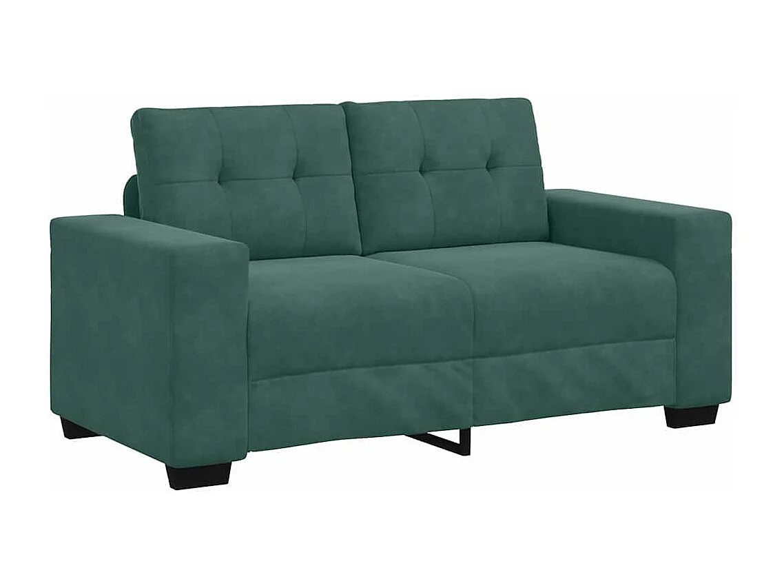 | Bankstel | 2 pcs Donkergroen 221 x 78 x 80 cm Fluweel