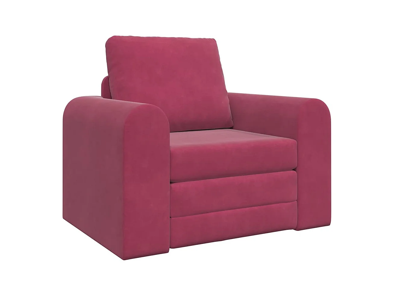 Canapé-Lit Rouge bordeaux 98 x 71 x 83 cm Velours