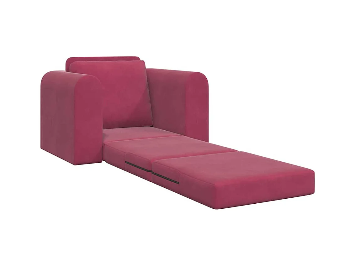 Canapé-Lit Rouge bordeaux 98 x 71 x 83 cm Velours