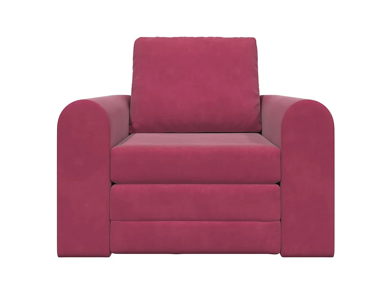 Canapé-Lit Rouge bordeaux 98 x 71 x 83 cm Velours