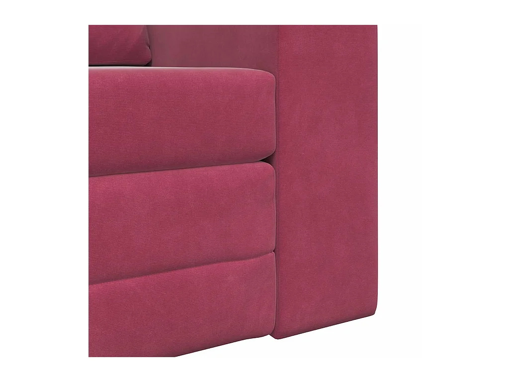 Canapé-Lit Rouge bordeaux 98 x 71 x 83 cm Velours