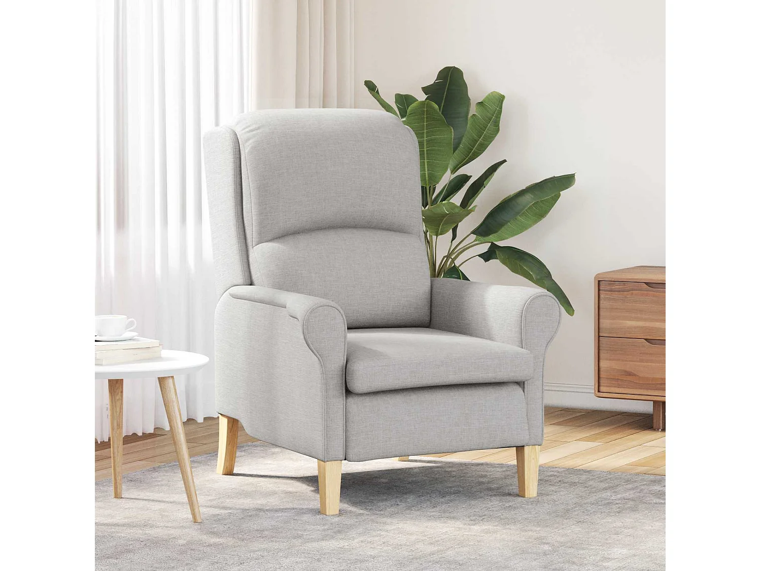 fauteuil Gris nuage 76 x 94 x 102 cm Tissu Sharpa