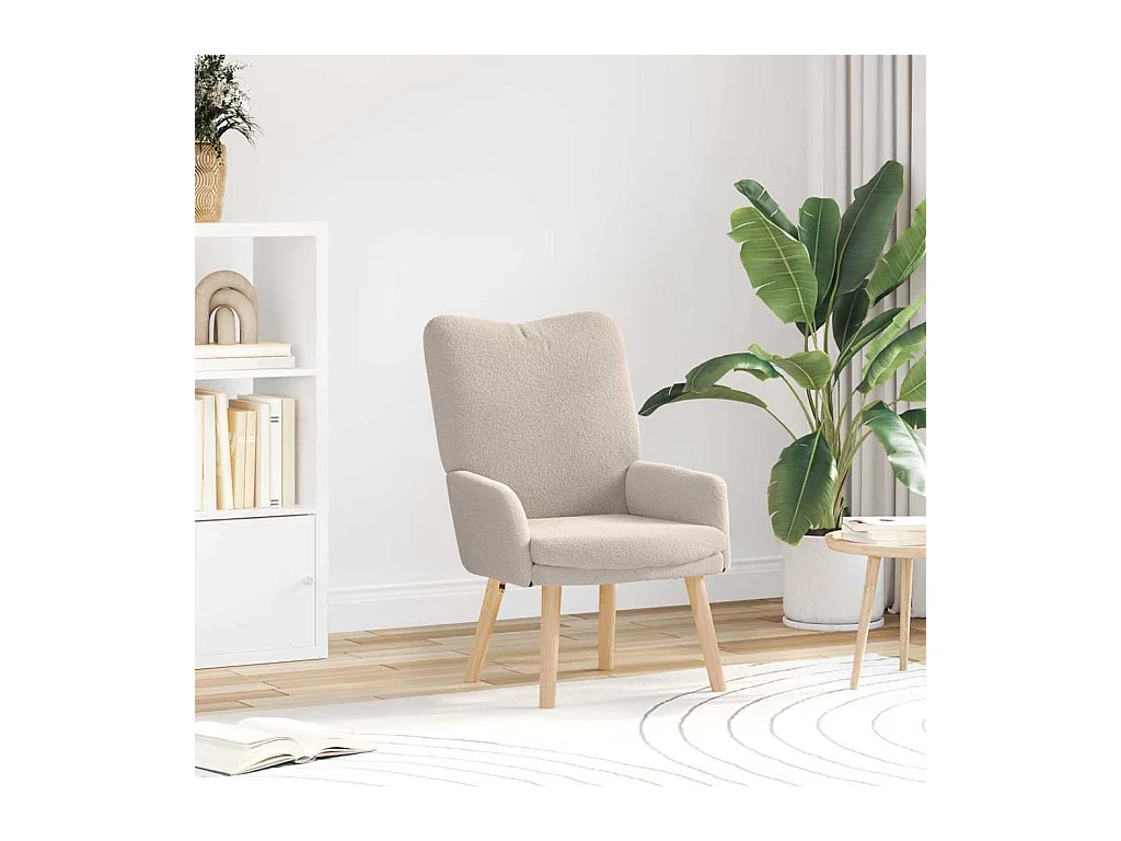 Fauteuil relaxant Gris clair 63 x 67 x 94 cm tissu