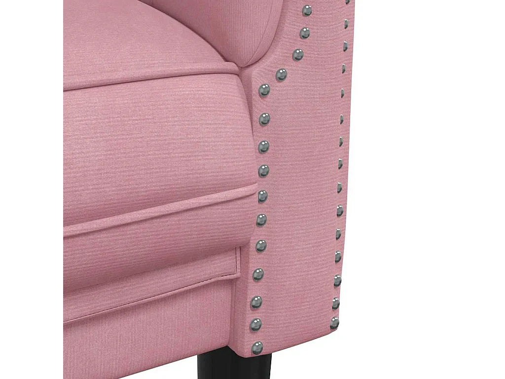 Ensemble de canapés 3 pcs rose velours