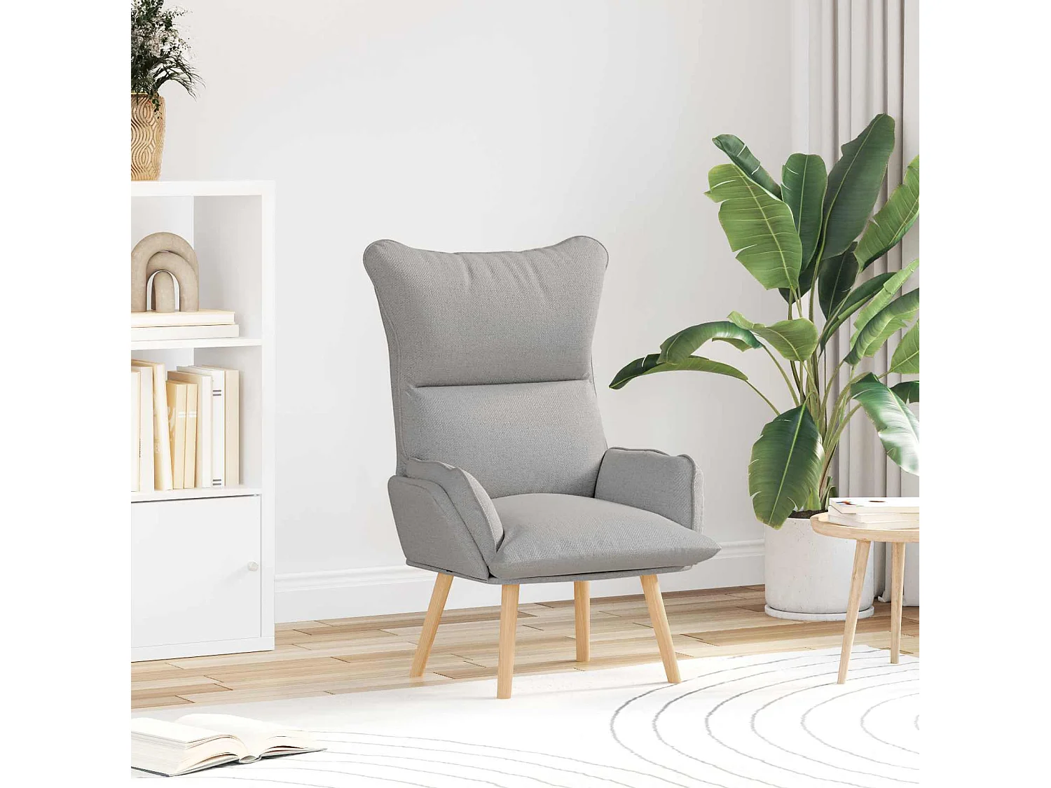 Fauteuil Wolkengrijs 69 x 74 x 93 cm Stof