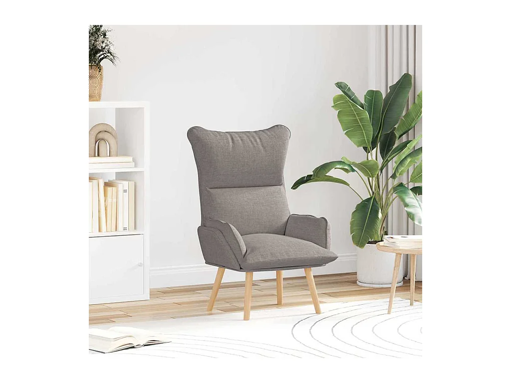 Fauteuil relaxant Taupe 69 x 74 x 93 cm tissu