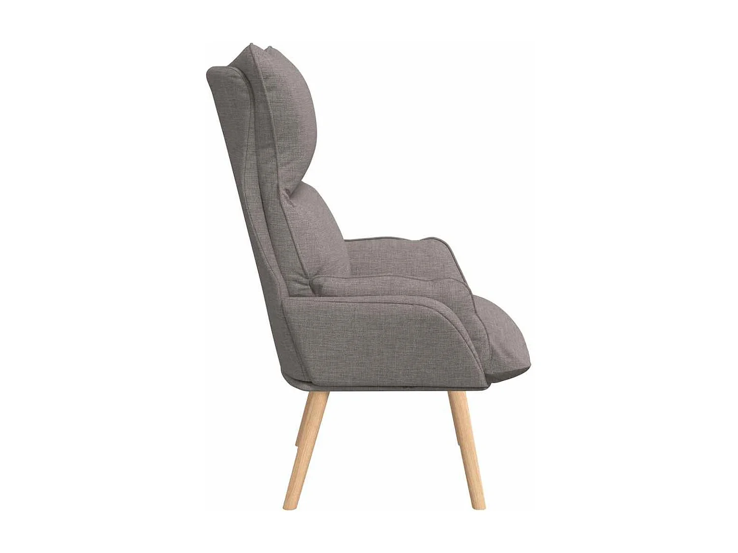 Fauteuil relaxant Taupe 69 x 74 x 93 cm tissu