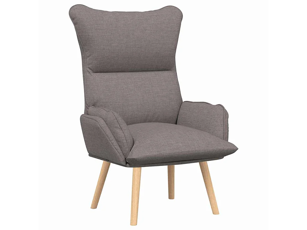 fauteuil Taupe 69 x 74 x 93 cm Tissu et Contreplaqué