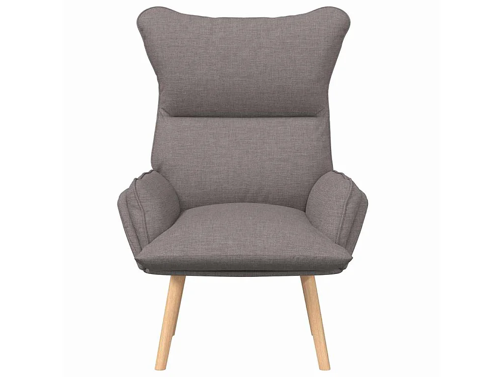 fauteuil Taupe 69 x 74 x 93 cm Tissu et Contreplaqué