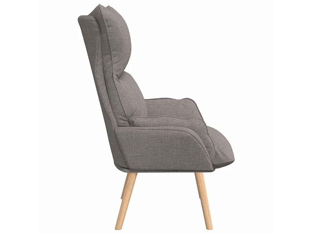 fauteuil Taupe 69 x 74 x 93 cm Tissu et Contreplaqué