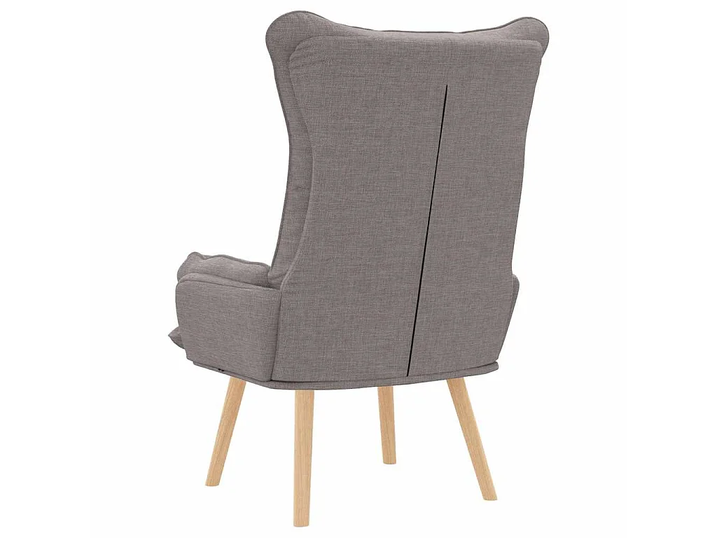 fauteuil Taupe 69 x 74 x 93 cm Tissu et Contreplaqué