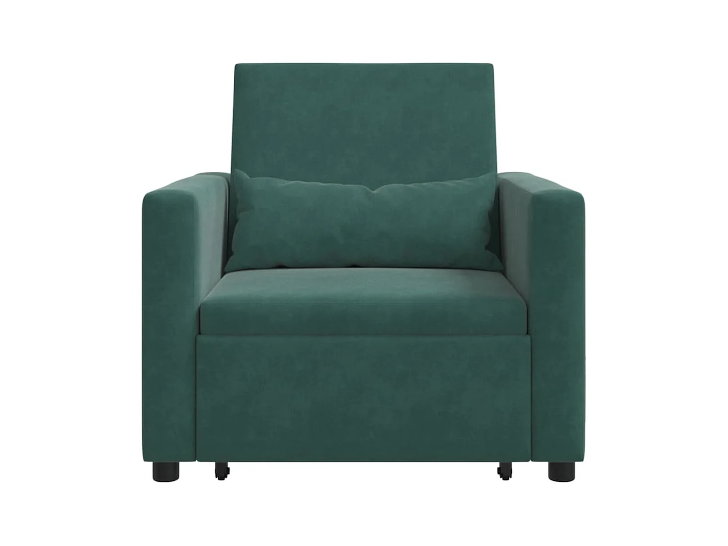 Canapé Lit Simple Vert foncé 90 x 165 x 87 cm Velours