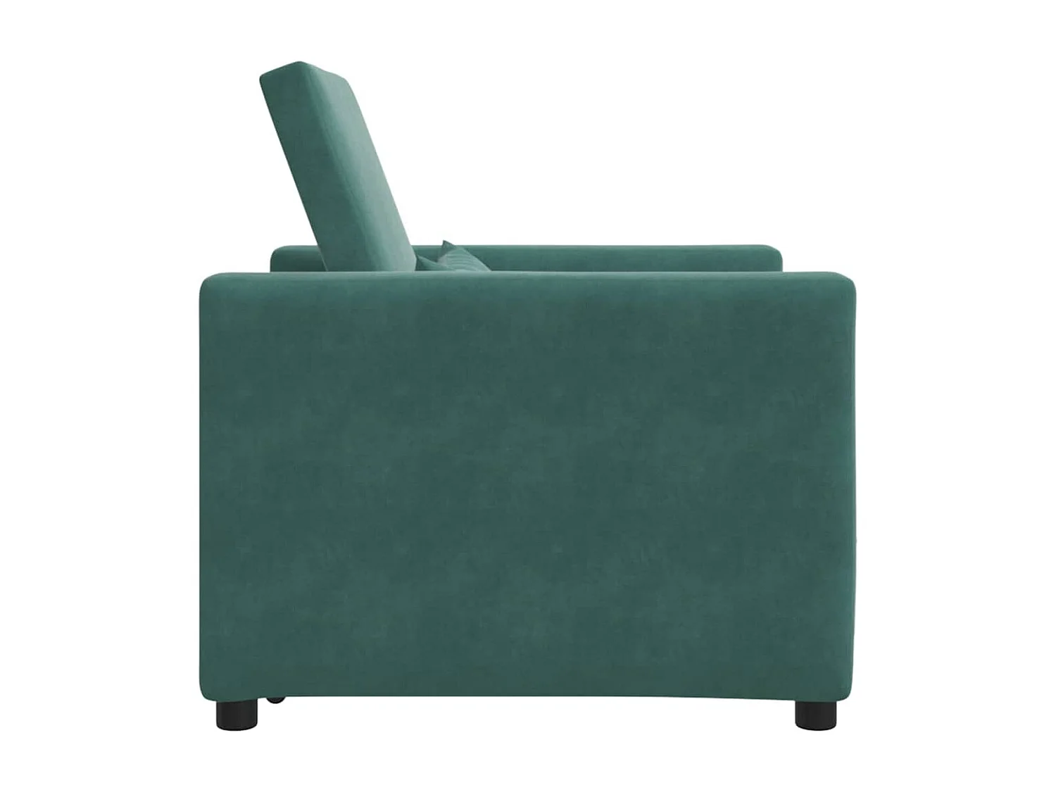 Divano Letto Singolo Verde scuro 90 x 165 x 87 cm Velluto