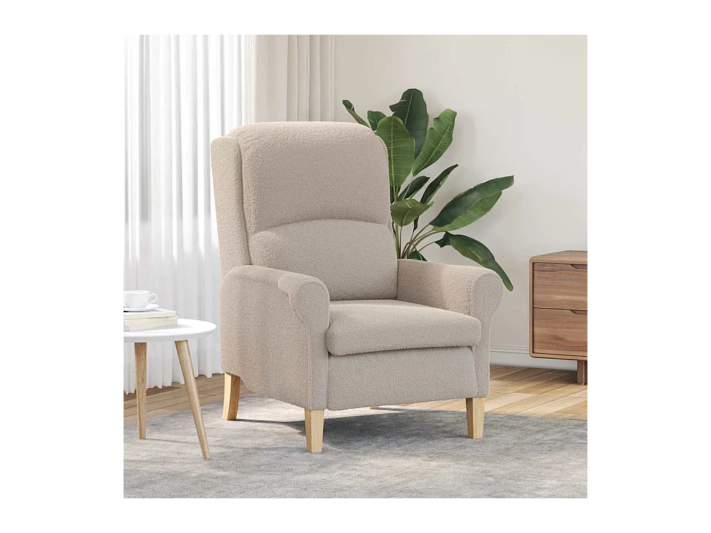 fauteuil Gris clair 76 x 94 x 102 cm tissu